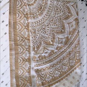 Gold and White Tapestry